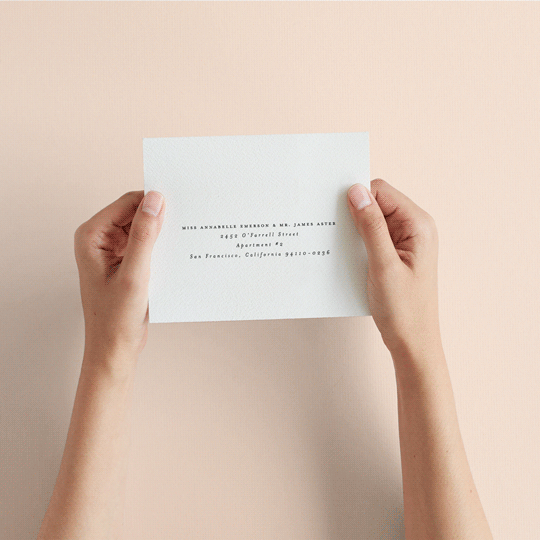 "Inky" - Savvy Wedding Invitations in Ink by Pink House Press - How it works