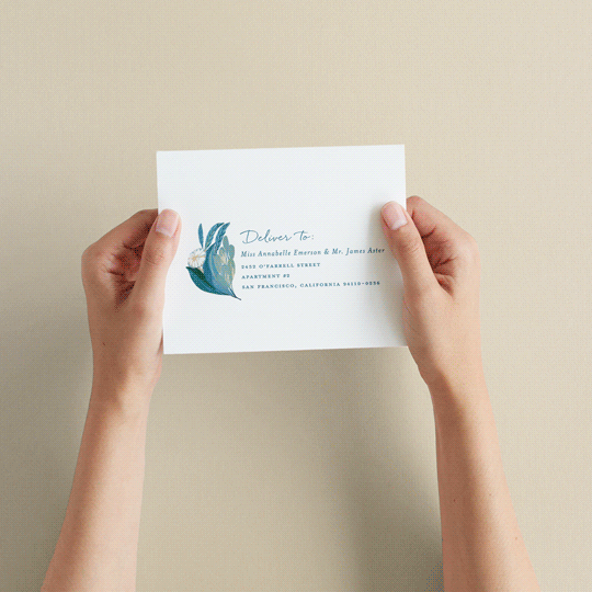 "Floral Burst" - Savvy Wedding Invitations in Ocean by Morgan Ramberg - How it works