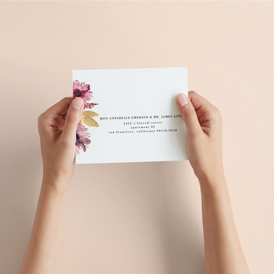 "Autumn Vows" - Savvy Wedding Invitations in Burnt Orange by Chris Griffith - How it works