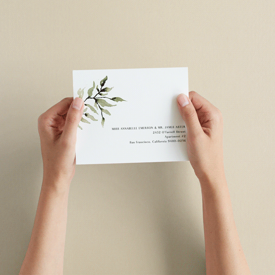 "Rural Romance" - Savvy Wedding Invitations in Leaf by Chris Griffith - How it works