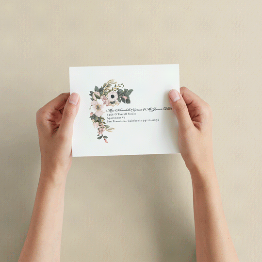 "Spring Botanicals" - Savvy Wedding Invitations in Blush by Susan Moyal - How it works