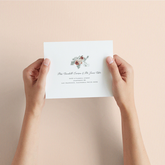 "rose drop" - Savvy Wedding Invitations in Rose by Cass Imagines - How it works