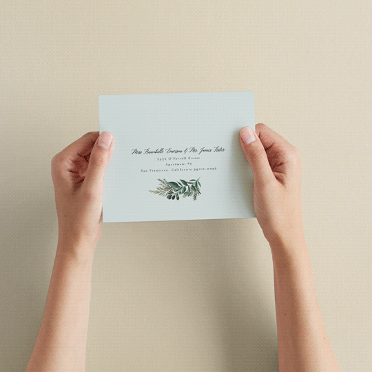 "Forest Crest" - Savvy Wedding Invitations in Obsidian by Alethea and Ruth - How it works