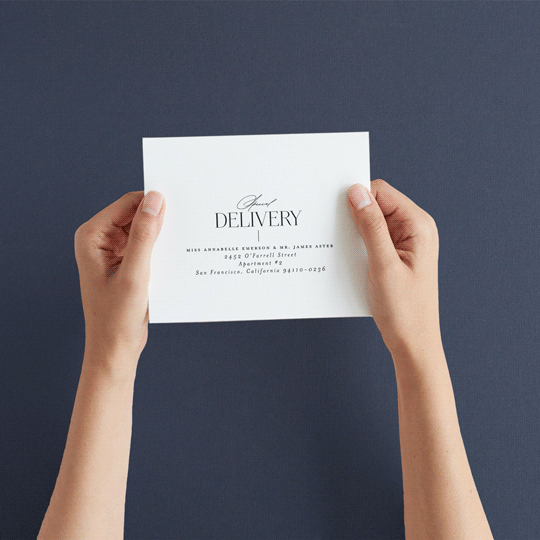 "Modern Type" - Savvy Wedding Invitations in Moon by Heather Cairl - How it works