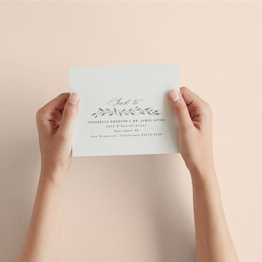 "Delicate monogram" - Savvy Wedding Invitations in Ecru by Hooray Creative - How it works