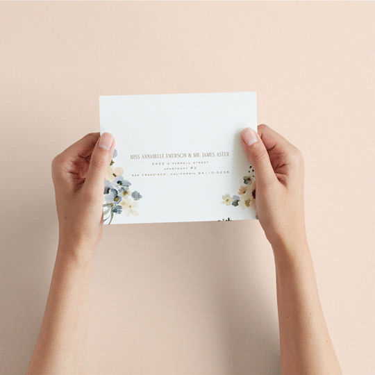 "Swept Away" - Savvy Wedding Invitations in Petal by Leah Bisch - How it works