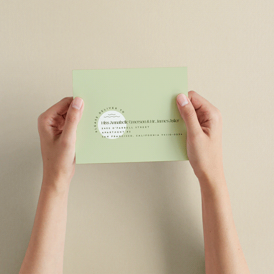 "News!" - Savvy Wedding Invitations in Kiwi by Claudia Orengo - How it works