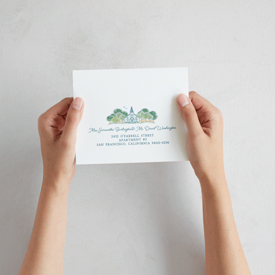 "Going to the Chapel" - Savvy Wedding Invitations in Meadow by Paper Sun Studio - How it works