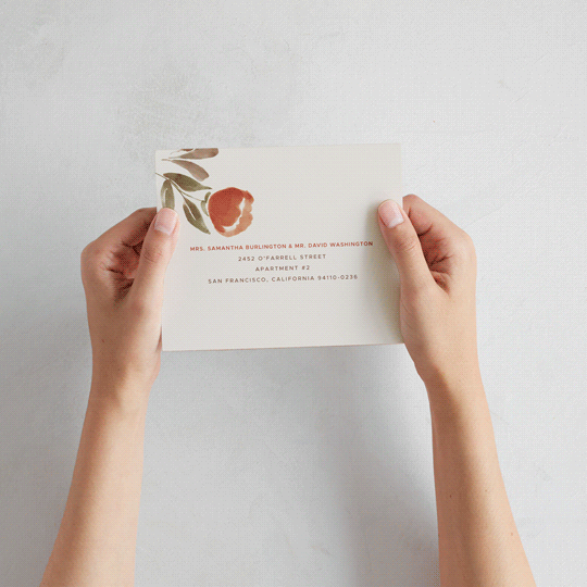 "Giardino" - Savvy Wedding Invitations in Saffron by Vera Lim - How it works