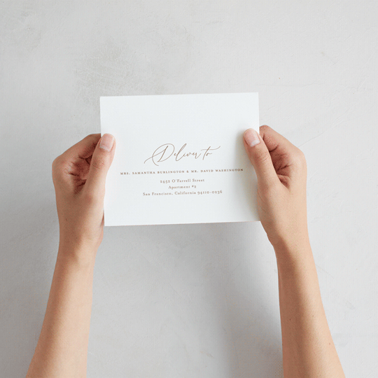 "Ophelia" - Savvy Wedding Invitations in Dusty Rose by Kelly Schmidt - How it works