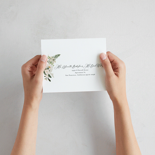 "Lilac Bloom" - Savvy Wedding Invitations in Opal by Susan Moyal - How it works