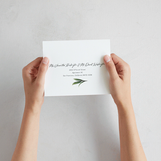 "Fresh Classic" - Savvy Wedding Invitations in Porcelain by Susan Moyal - How it works