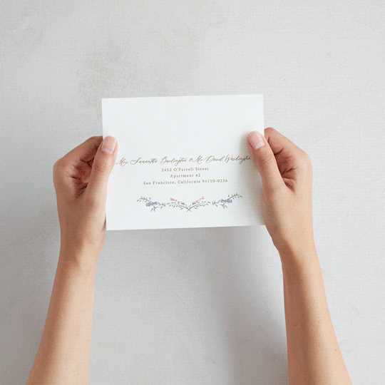 "Vintage Whimsy" - Savvy Wedding Invitations in Peony by Corinne Malesic - How it works