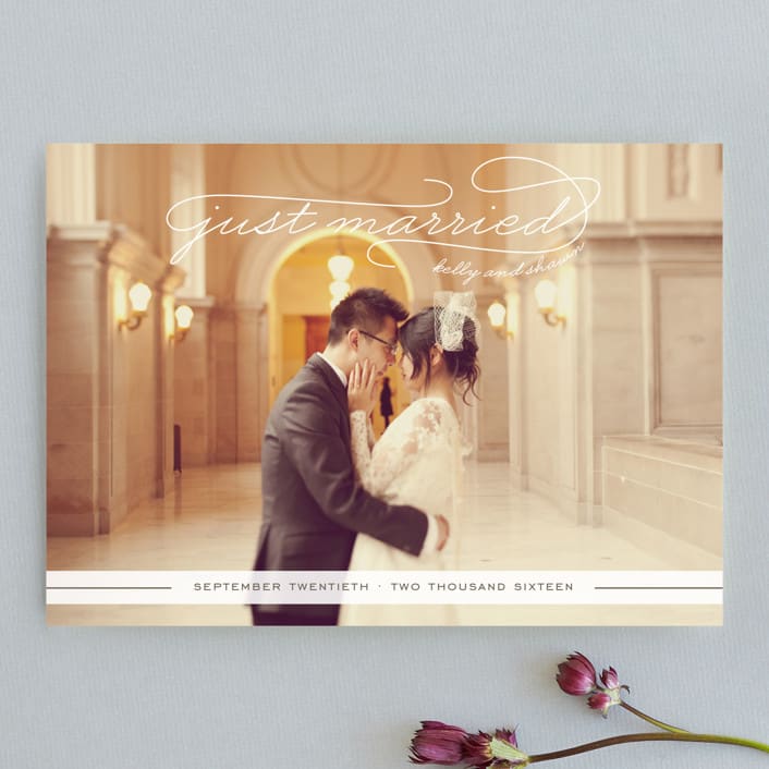 "Gallery Classic" - Wedding Announcements in Ice by Sydney Newsom - Front