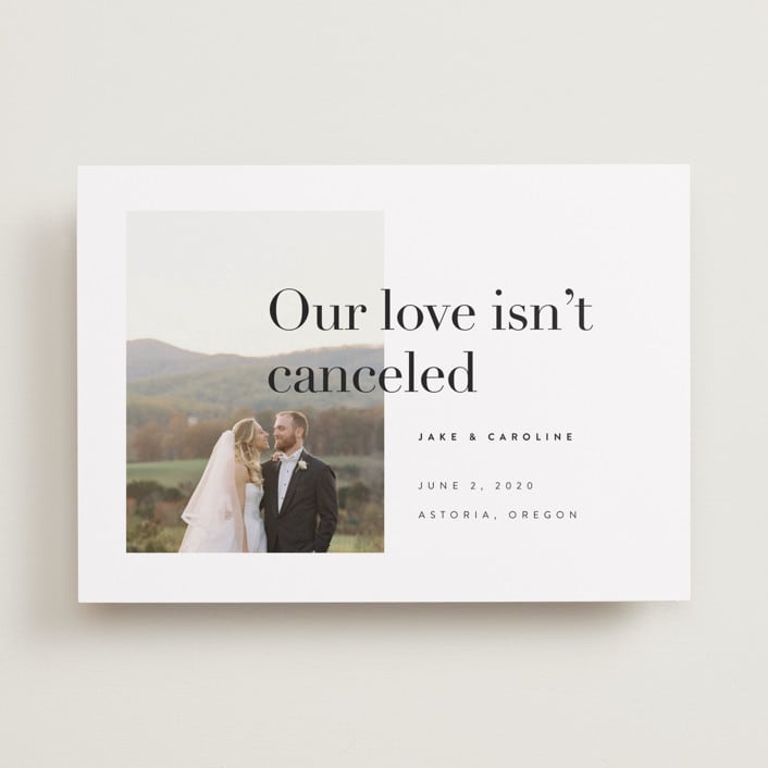 "Frankie" - Wedding Announcements in Ink by Karen Schipper - Front