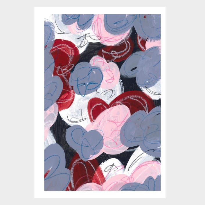 "Moon Full of Stars" - Limited Edition Fine Art Print in multicolorassorted-colors by Mike McKeown