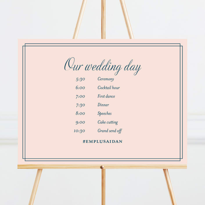 "Chic Gala" - Large Signs in Cotton Candy by Kimberly FitzSimons - Front