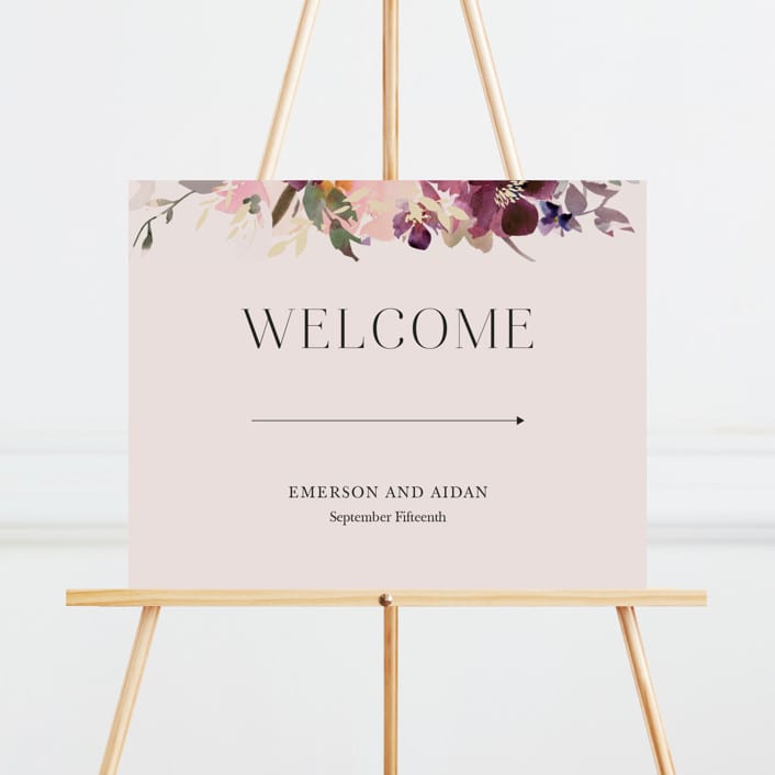 "Fleur" - Large Signs in Blush by Lori Wemple - Front
