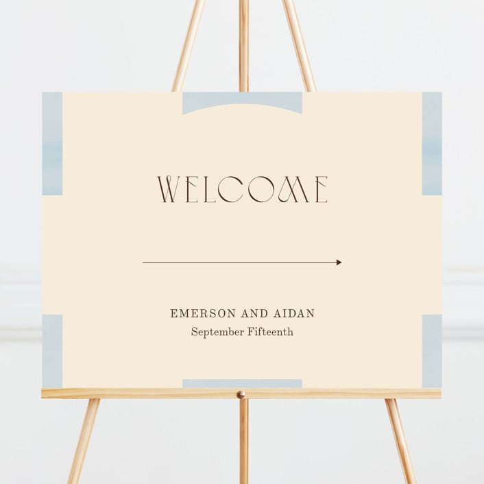 "Checker Wash" - Large Signs in Ivory by Baumbirdy - Front
