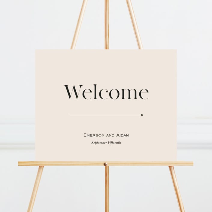 "Little party big love" - Large Signs in Noir by Jessica Corliss - Front