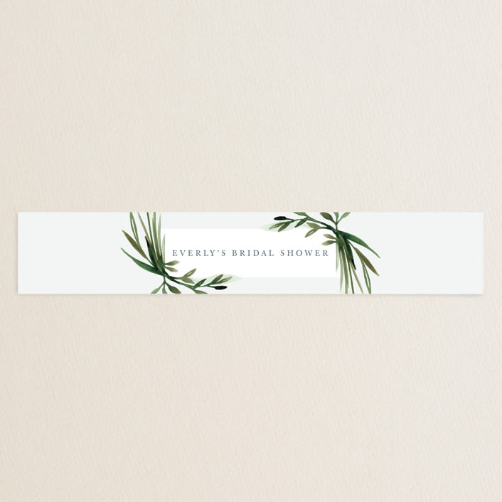 "Botanical Frame" - Bridal Shower in Fern by Kate Ahn - Front