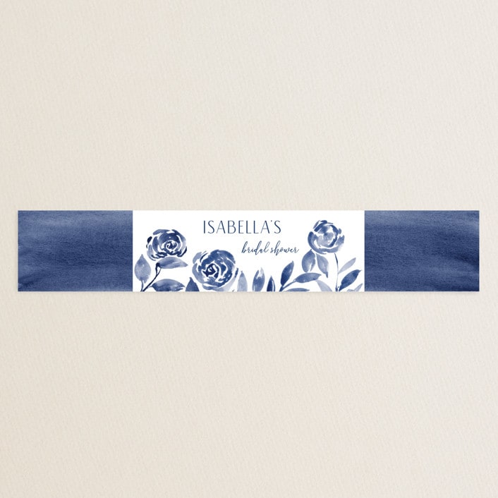 "Romantic garden" - Bridal Shower in Indigo by Yaling Hou Suzuki - Front