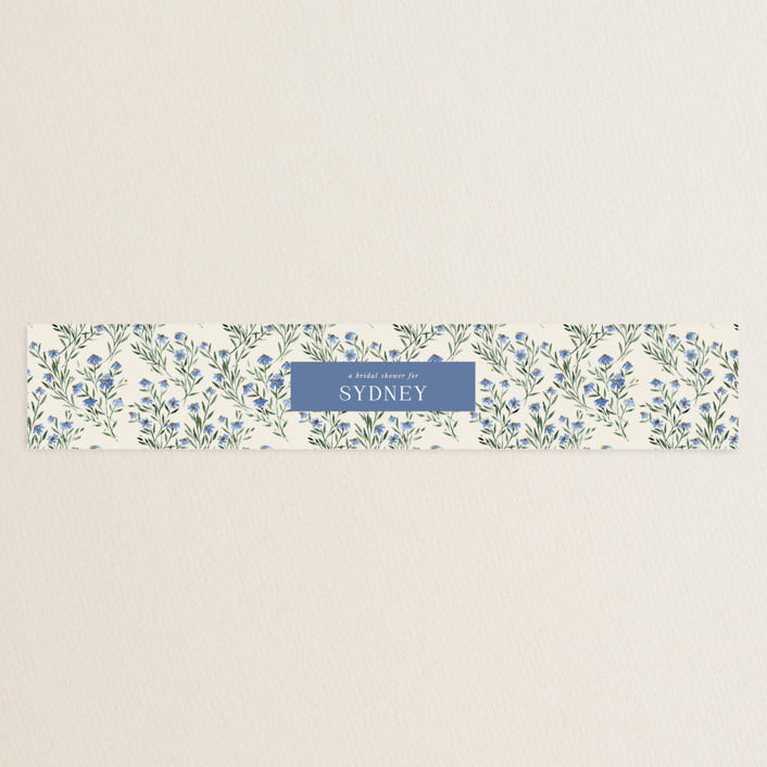 "Coneflower Garland" - Bridal Shower in Periwinkle by Kate Ahn - Front