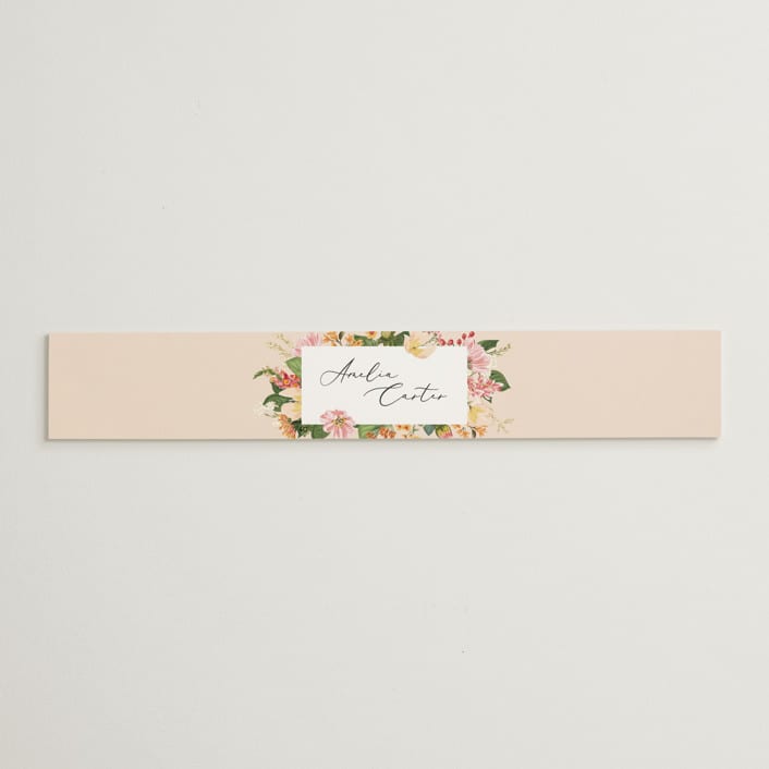 "Bridal Blooms" - Bridal Shower in Peach by Susan Moyal - Front