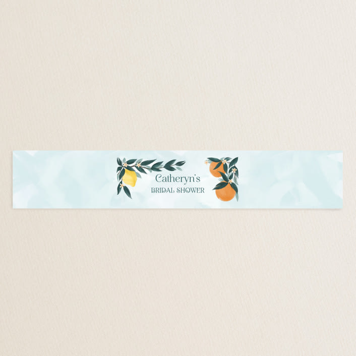 "Main Squeeze" - Bridal Shower in Mint by Paper Sun Studio - Front