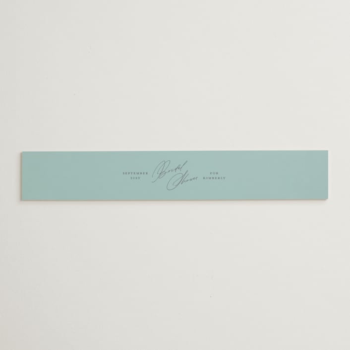 "Dainty" - Bridal Shower in Tiffany Blue by Paper Raven Co. - Front