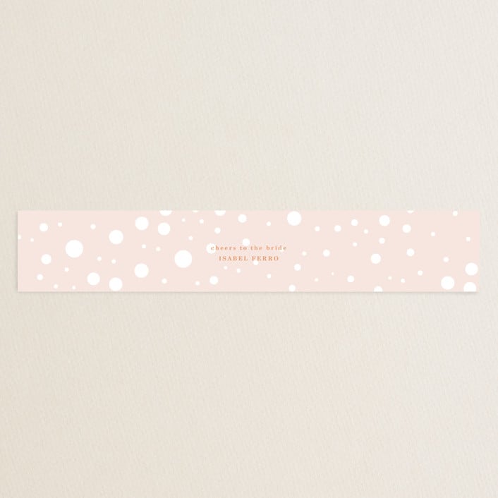 "Flower Cheers" - Bridal Shower in Blush by Baumbirdy - Front