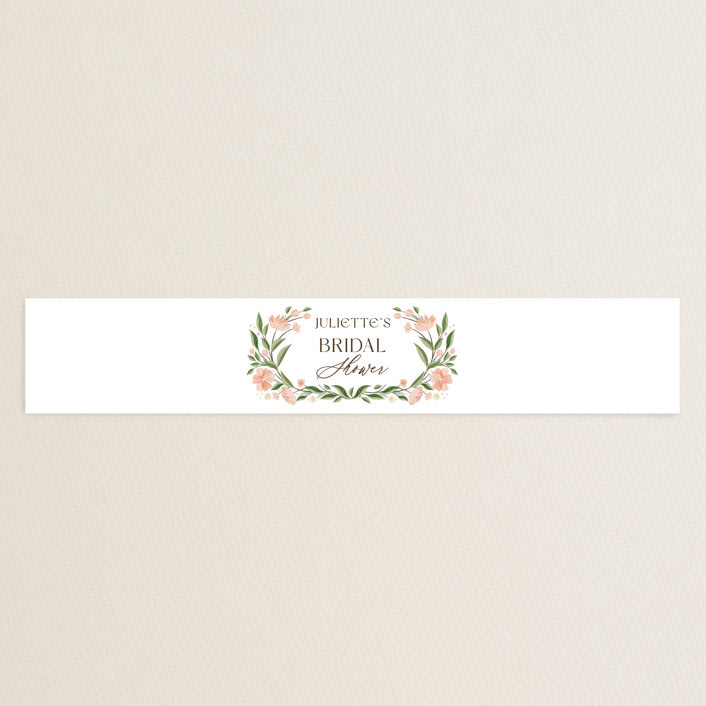 "Flower Shower Surround" - Bridal Shower in Petal by Paper Sun Studio - Front