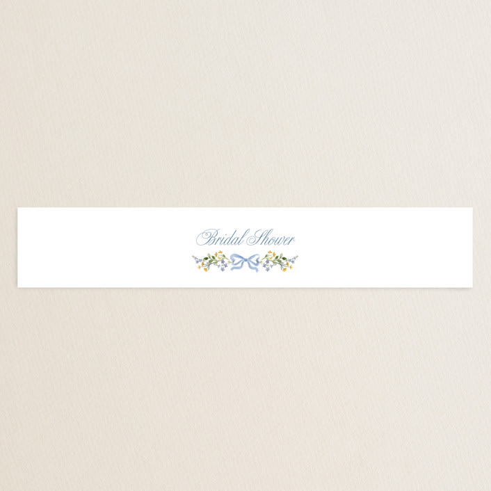 "Hand Painted" - Bridal Shower in Bluebell by Petra Kern - Front