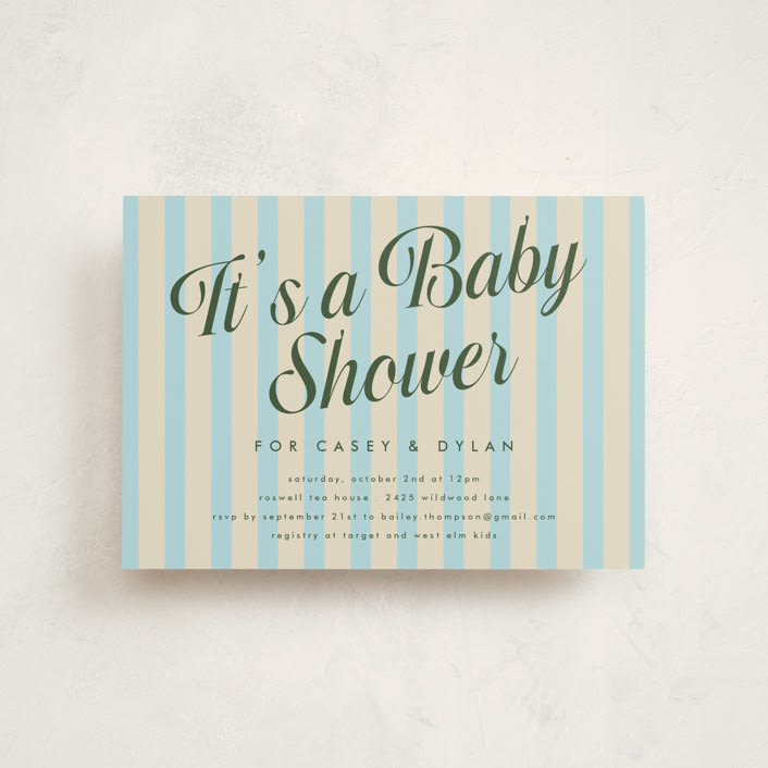 "Soda Shoppe" - Baby Shower Invitations in Cream Soda by Morgan Kendall - Front