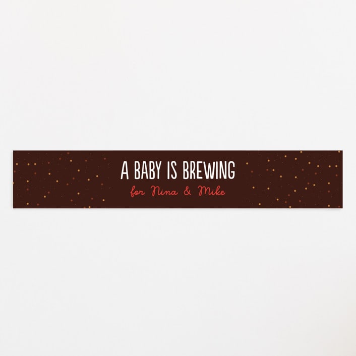 "Baby Brewing" - Baby Shower Belly Bands in Grain by Erica Krystek - Front