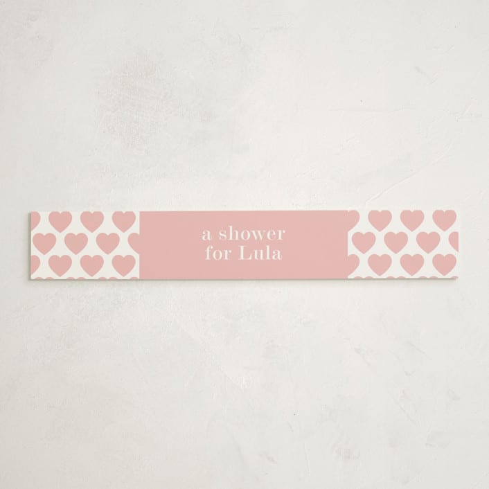 "itsy" - Baby Shower Belly Bands in Sweet Pink by Sara Hicks Malone - Front