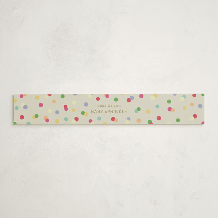"Colorful Baby Sprinkle" - Baby Shower Belly Bands in Color Pop by Stephanie Heinrich Godbout - Front