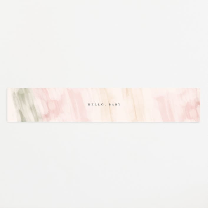 "Abstracted Arch" - Baby Shower Belly Bands in Spring by Carolyn MacLaren - Front