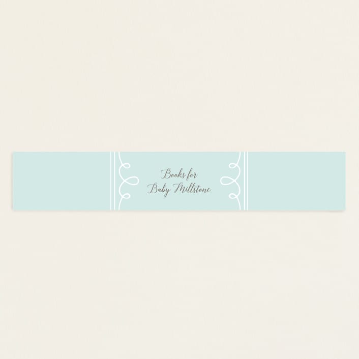 "Storybook Stack" - Baby Shower Belly Bands in Peony by Lehan Veenker - Front
