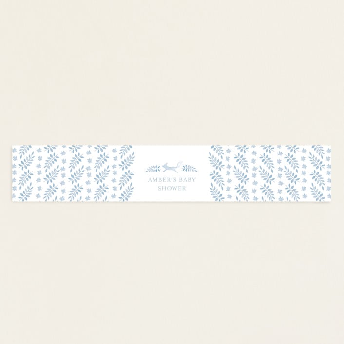 "Foxy Baby Shower" - Baby Shower Belly Bands in Denim by Hallie Fischer - Front
