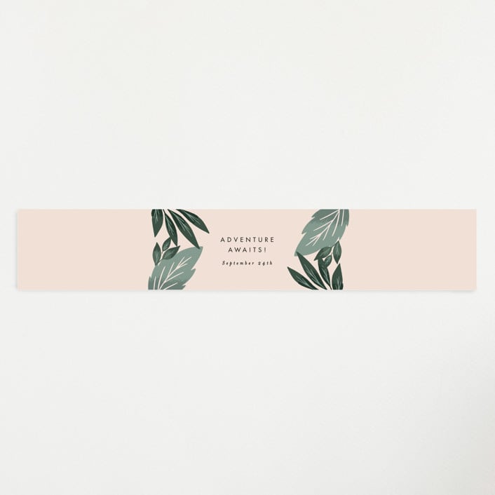"Adventure on the horizon" - Baby Shower Belly Bands in Latte by Alethea and Ruth - Front