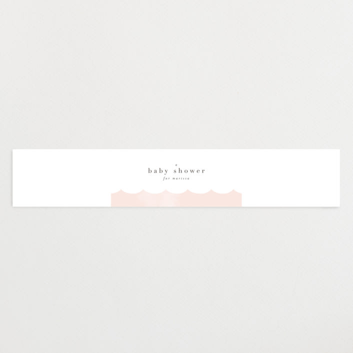 "Sea" - Baby Shower Belly Bands in Blush by Lori Wemple - Front