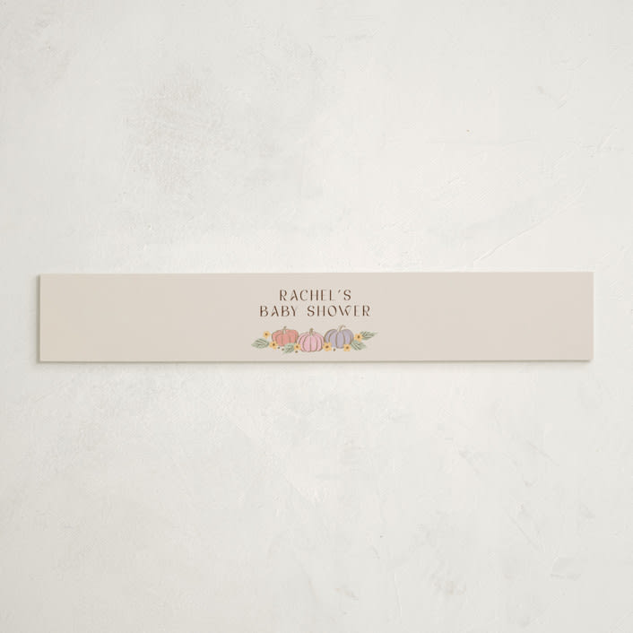 "pastel pampkins" - Baby Shower Belly Bands in Pudding by Cass Loh - Front