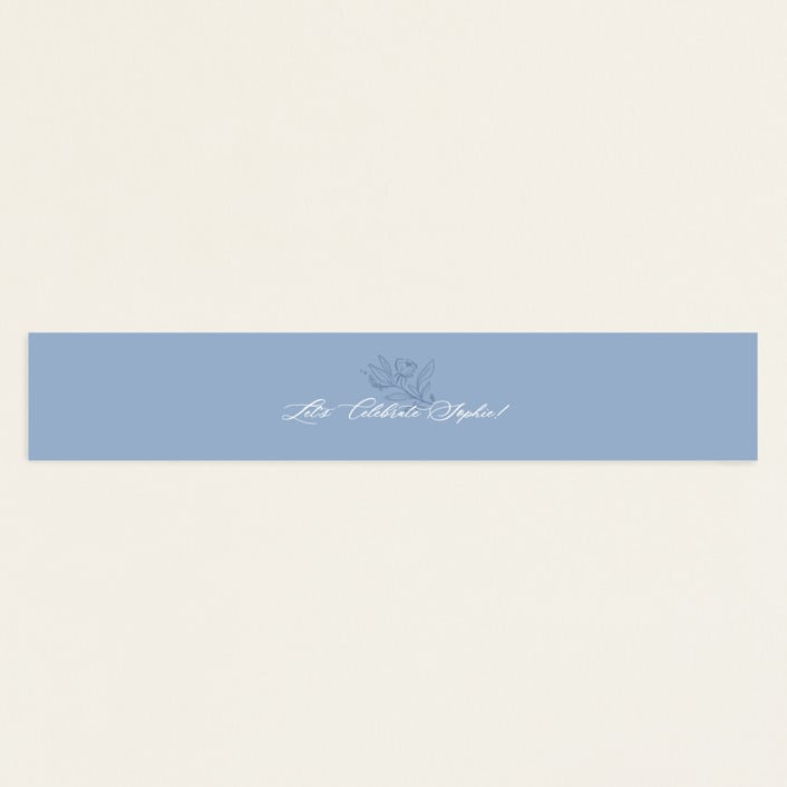 "Parisian Garden" - Baby Shower Belly Bands in Sky by Kristen Smith - Front