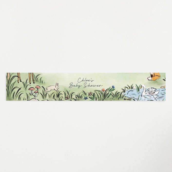 "A Woodland Adventure" - Baby Shower Belly Bands in Forest by Elly - Front