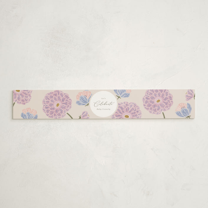 "Spring Blooms" - Baby Shower Belly Bands in Petal by Brandy Folse - Front