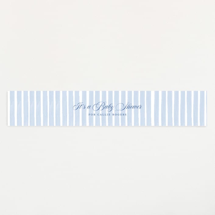 "French Teddy Bear" - Baby Shower Belly Bands in Gardenia by Pati Cascino - Front