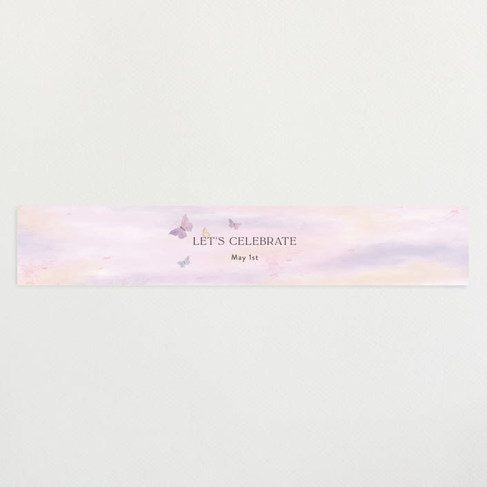 "Fabled" - Baby Shower Belly Bands in Blush by Jelena Vuletic - Front