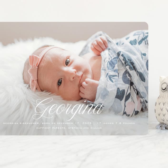 "cupcake" - Birth Announcements in Marshmallow by chocomocacino - Front