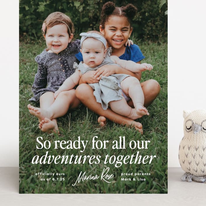 "Together" - Birth Announcements in Cloud by Erin L. Wilson - Front